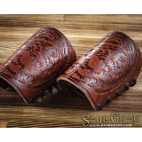 A Pair Leather Bracers Armor Bear